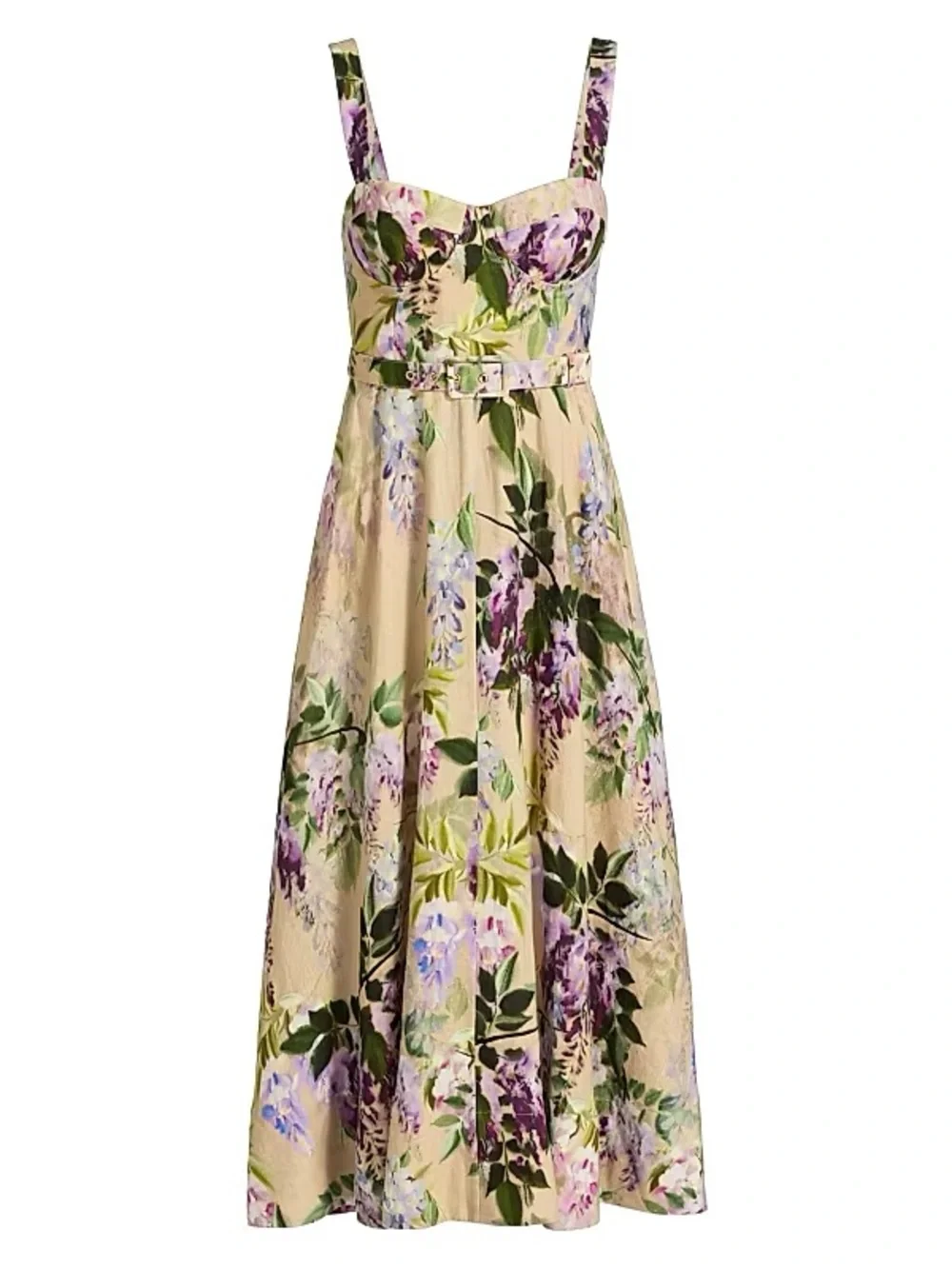 EUC Cara Cara Calypso Midi Dress Wisteria floral print Size 2 - Picture 9 of 10